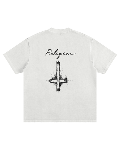 Heavyweight Vintage Washed Frayed T-Shirt