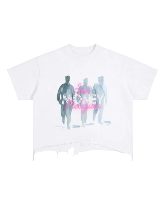 Vintage Wash Boxy Distressed Hem T-Shirt