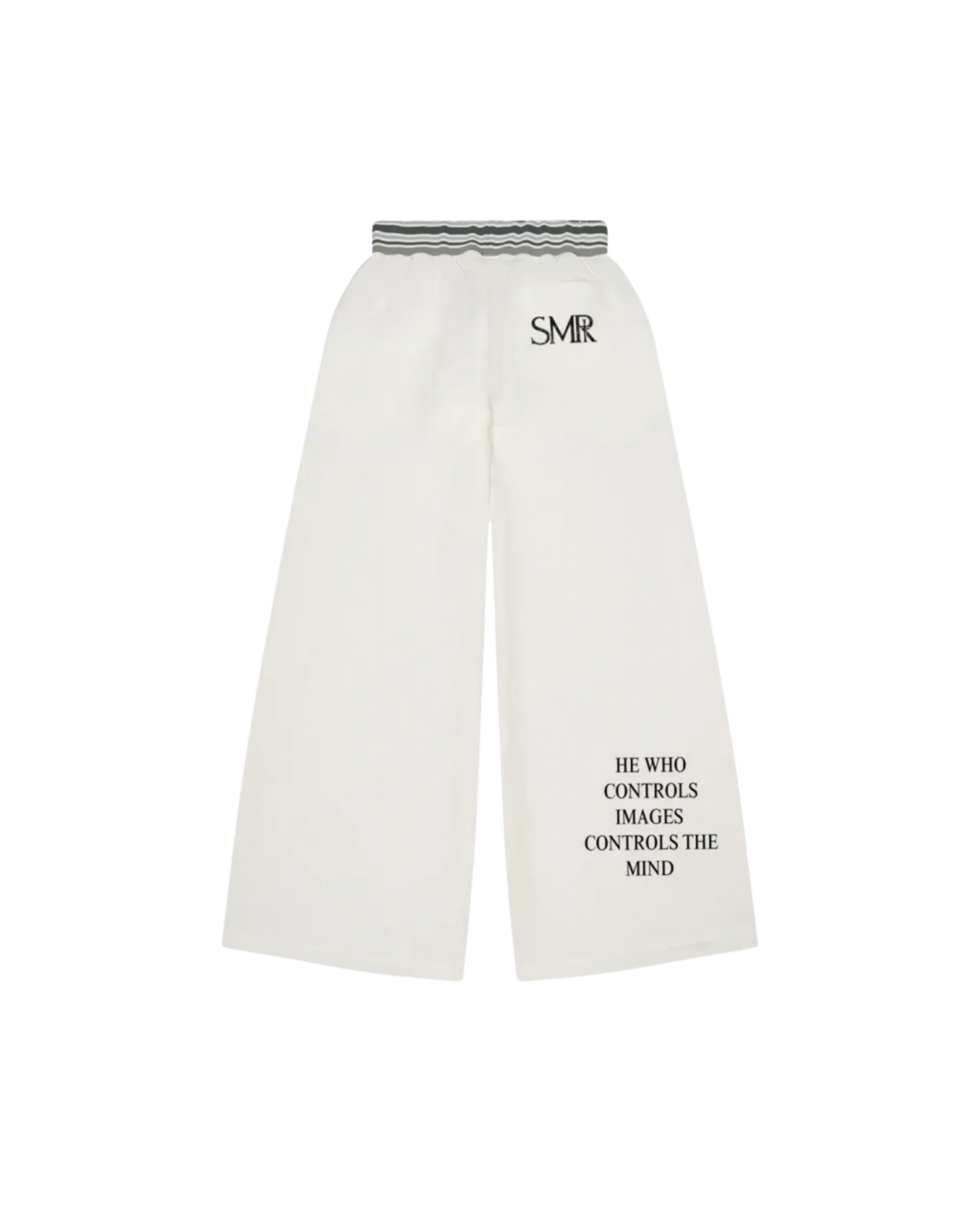 Striped Waist Wide Leg Pants