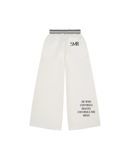 Striped Waist Wide Leg Pants