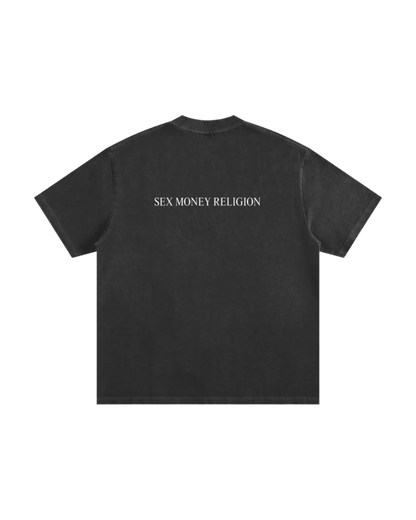 Heavyweight Vintage Washed Frayed T-Shirt
