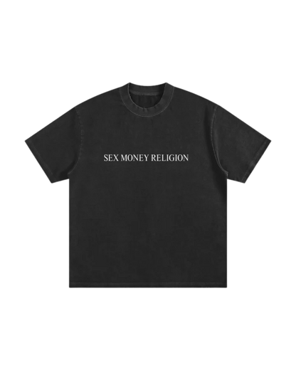 Heavyweight Vintage Washed Frayed T-Shirt