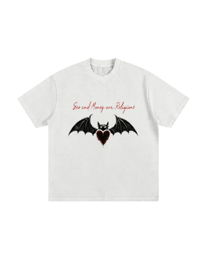 Heavyweight Vintage Washed Frayed T-Shirt