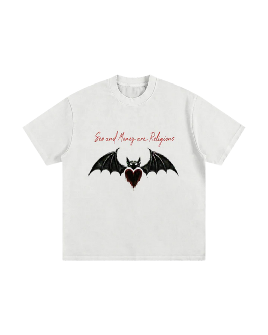 Heavyweight Vintage Washed Frayed T-Shirt