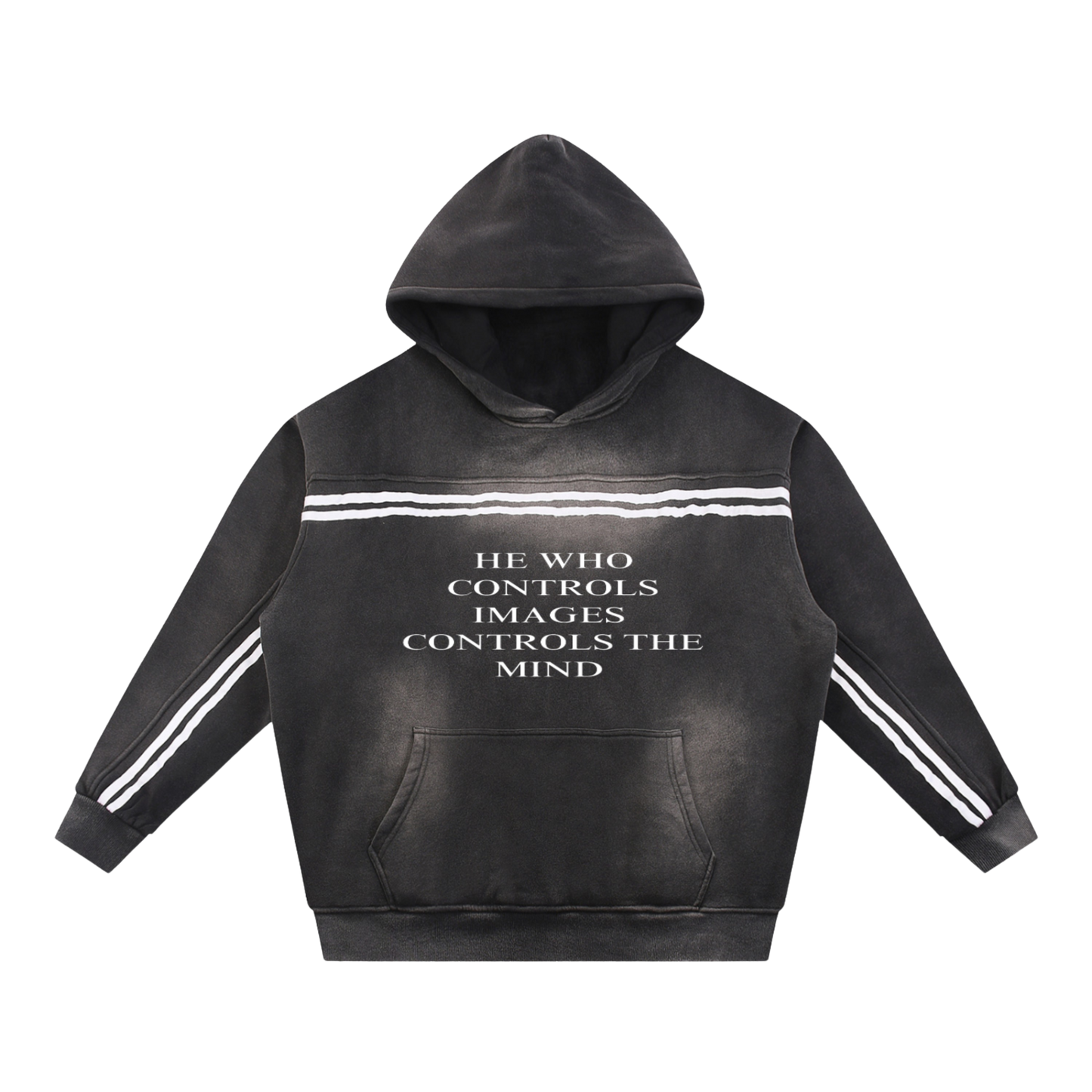 Sun Fade Contrast Tape Fleece Hoodie