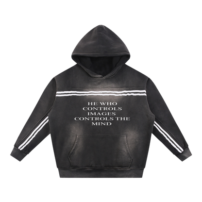 Sun Fade Contrast Tape Fleece Hoodie