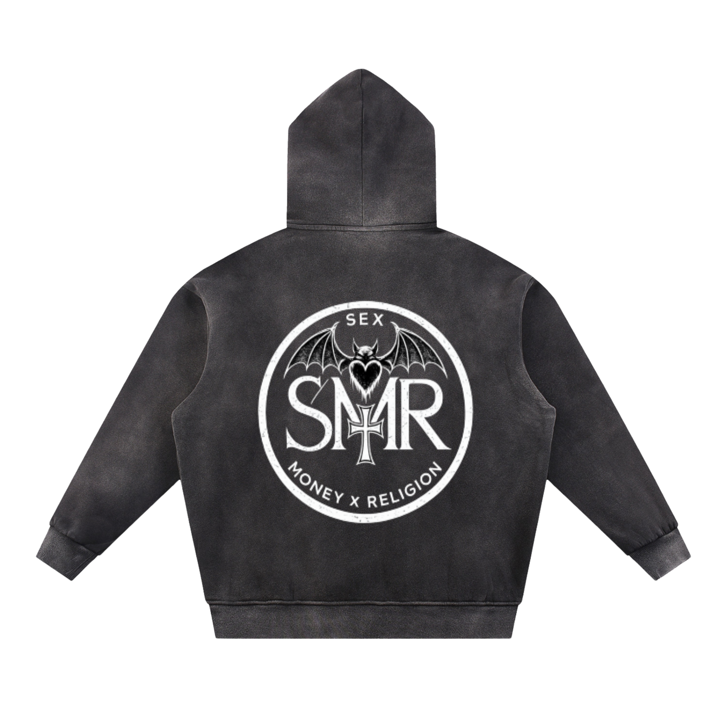 Sun Fade Contrast Tape Fleece Hoodie